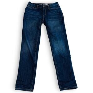 Eddie Bauer Womens 2 Jeans Denim Flannel Lined Boyfriend Relaxed Leg